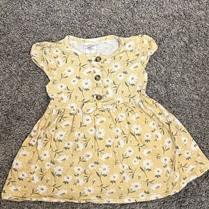 Little Lass Yellow Floral Kids Dress